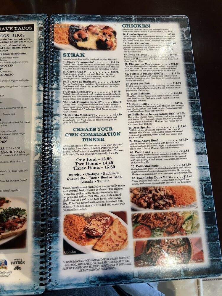 Blue Agave - Gahanna, OH menu_pic