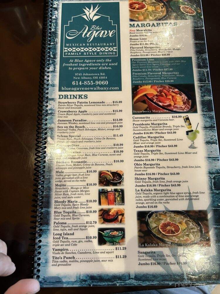 Blue Agave - Gahanna, OH menu_pic