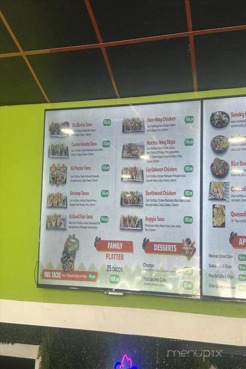 Taco Way - Jacksonville, FL menu_pic