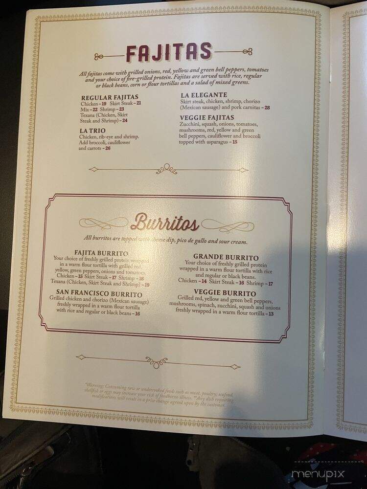 El Jimador Elegante - Anderson, SC menu_pic