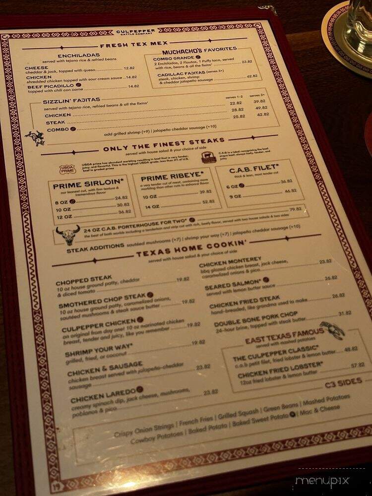 Culpepper Cattle - Dallas, TX menu_pic