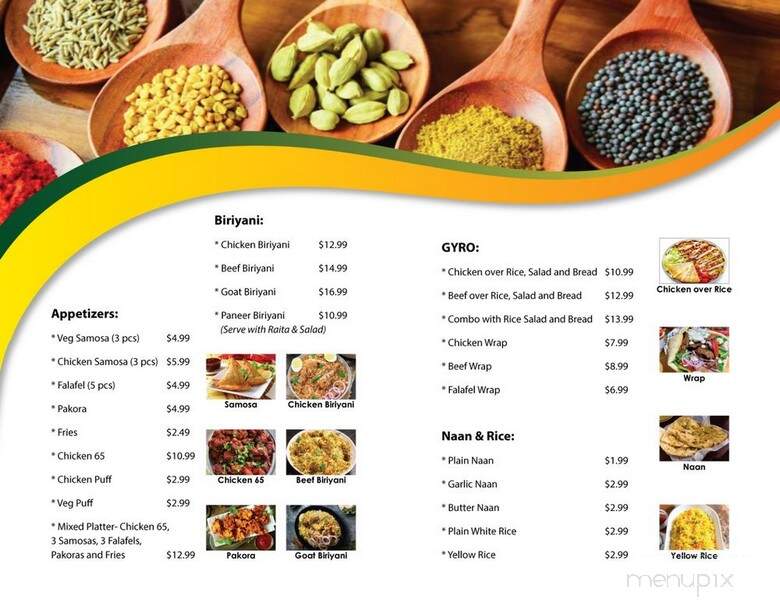NY's Desi Kitchen - Saint Louis, MO menu_pic