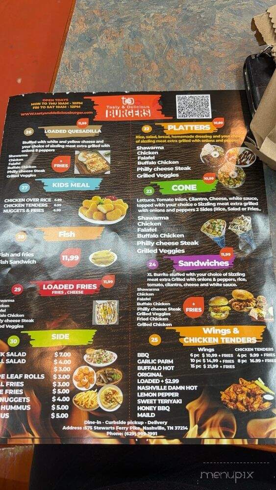 Tasty and Delicious - Nashville, TN menu_pic