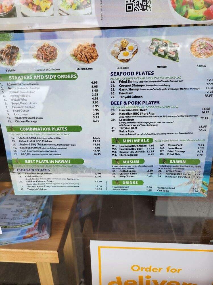 Honolulu Hawaiian BBQ & Poke Bar - Bridgewater, NJ menu_pic