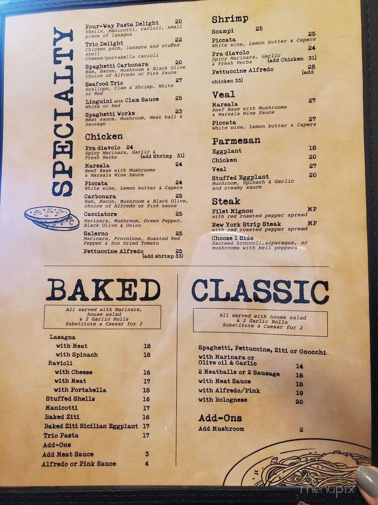 Jimmy's Italian Cuisine & Bar - Dayton, OH menu_pic
