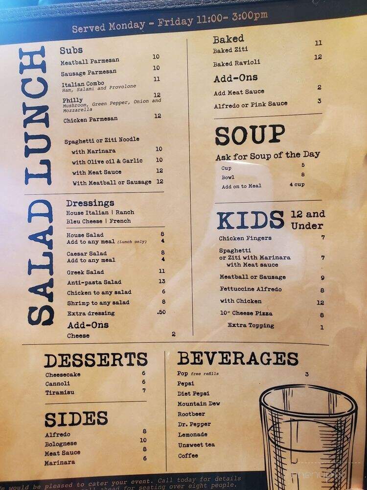 Jimmy's Italian Cuisine & Bar - Dayton, OH menu_pic