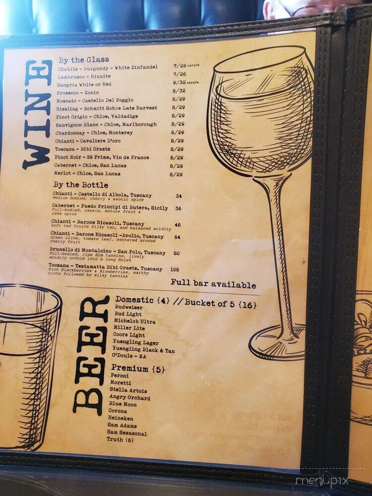 Jimmy's Italian Cuisine & Bar - Dayton, OH menu_pic
