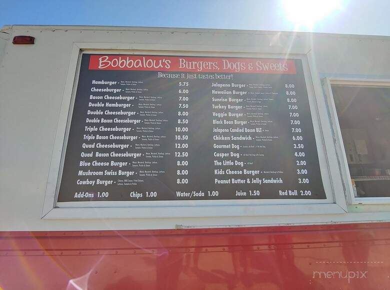 Bobbalou's Burgers & Dogs - Cave Junction, OR menu_pic