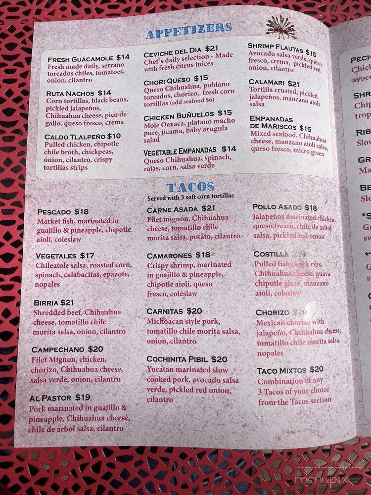 Ruta Oaxaca Mexican Cuisine - Brooklyn, NY menu_pic