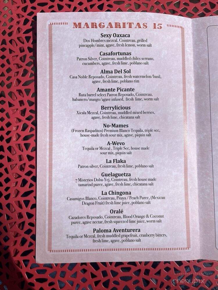 Ruta Oaxaca Mexican Cuisine - Brooklyn, NY menu_pic