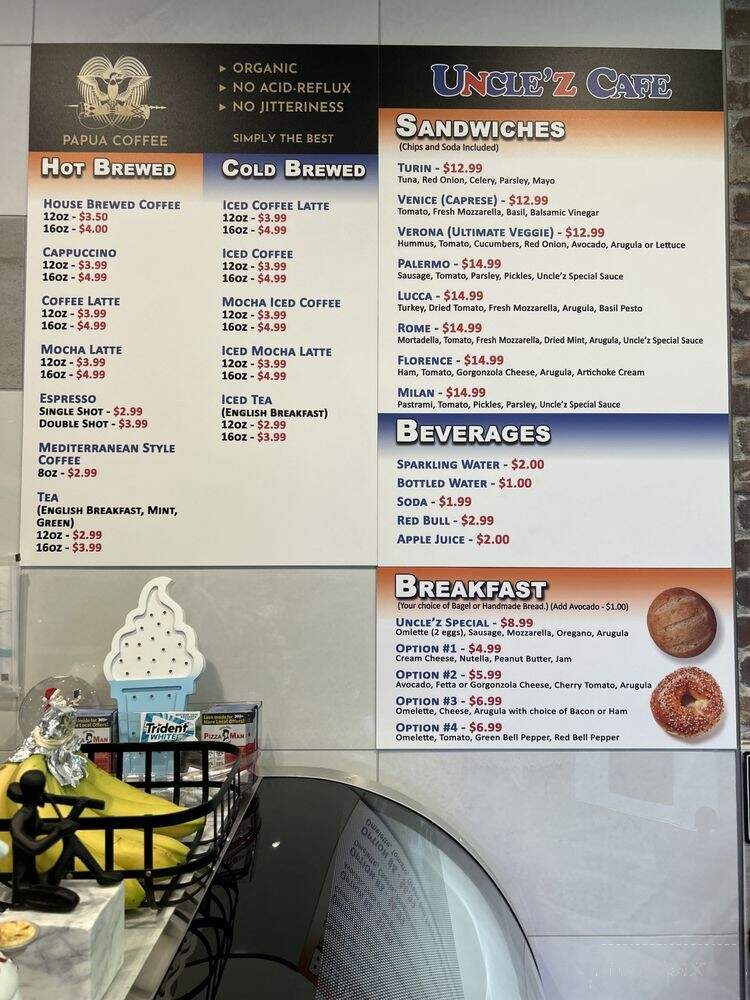 UncleZ Cafe - Burbank, CA menu_pic