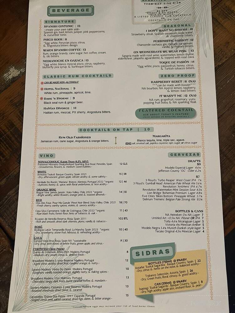 Lacayo Restaurant - Cedar Rapids, IA menu_pic