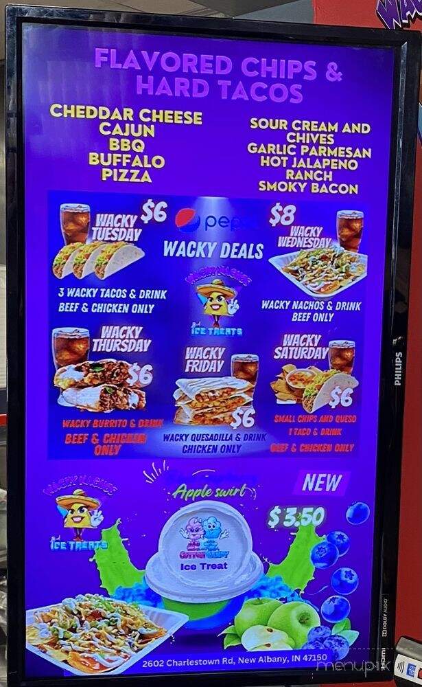 WackyNachos - Clarksville, IN menu_pic