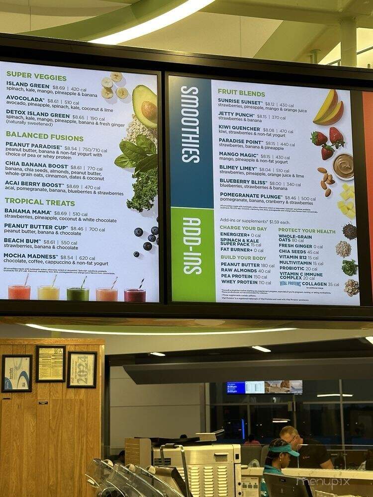 Tropical Smoothie Cafe - Atlanta, GA menu_pic