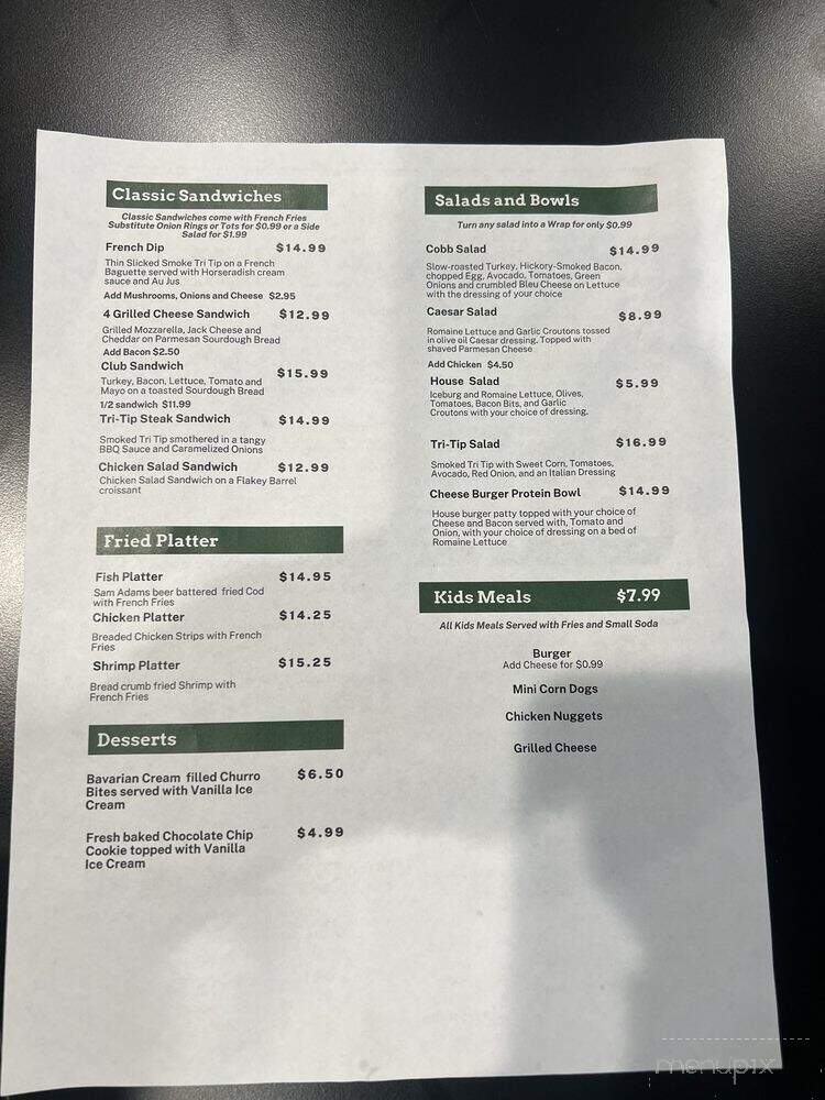 Vikings Bar and Grill - Kingsburg, CA menu_pic