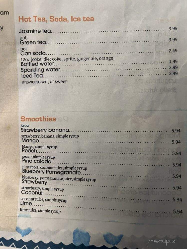 Roong Aroon Thai Cafe - Lutz, FL menu_pic