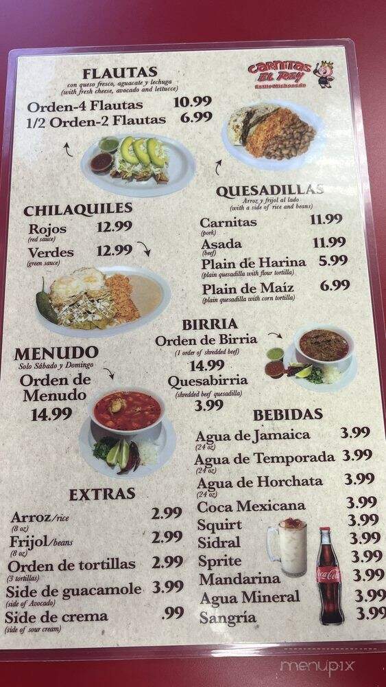 Carnitas el Rey - North Las Vegas, NV menu_pic