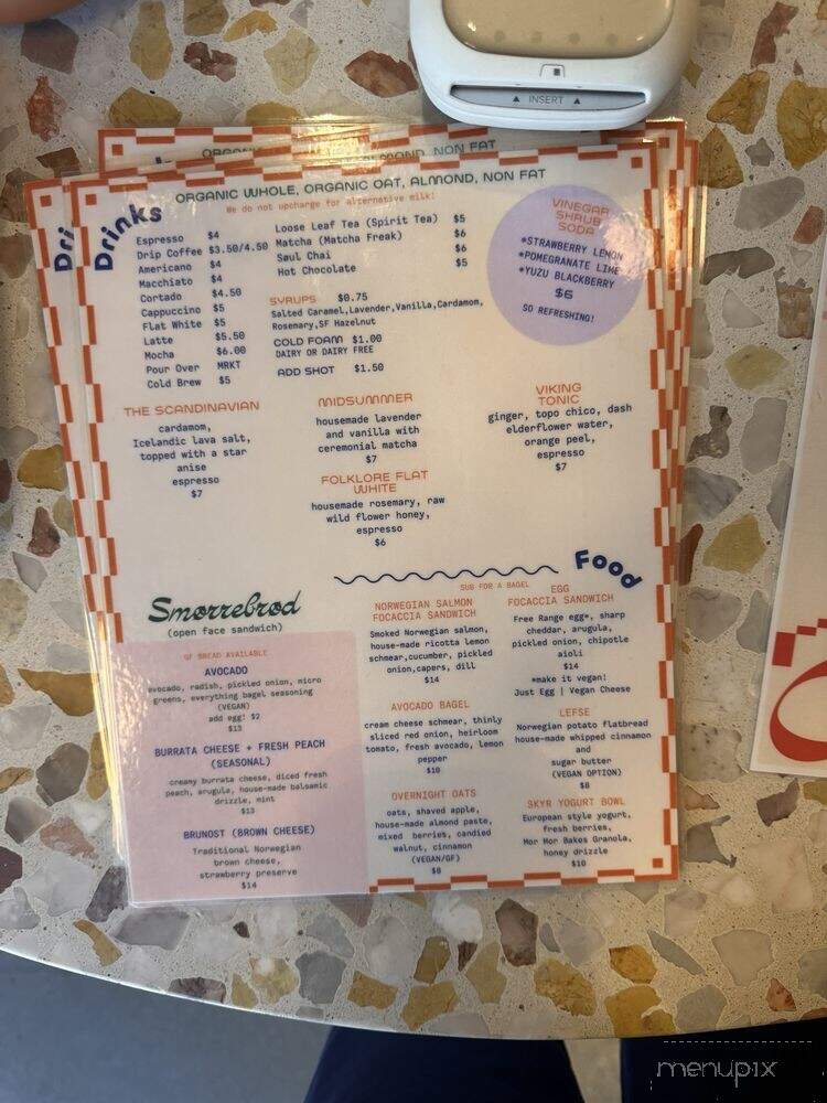 Oslo Coffee - Ladera Ranch, CA menu_pic