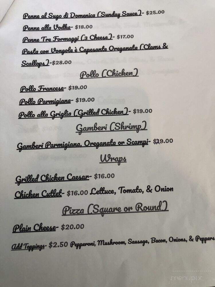 Bedda Mia Ristorante & Pizzette - Pompano Beach, FL menu_pic
