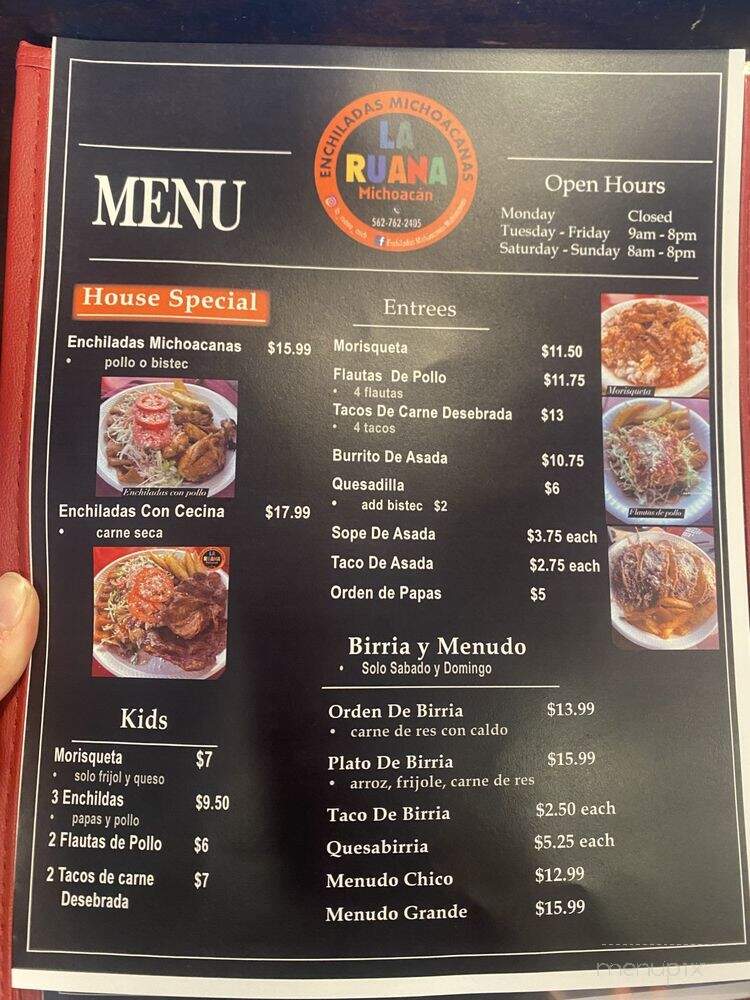 Enchiladas Michoacanas La Ruana - Bellflower, CA menu_pic