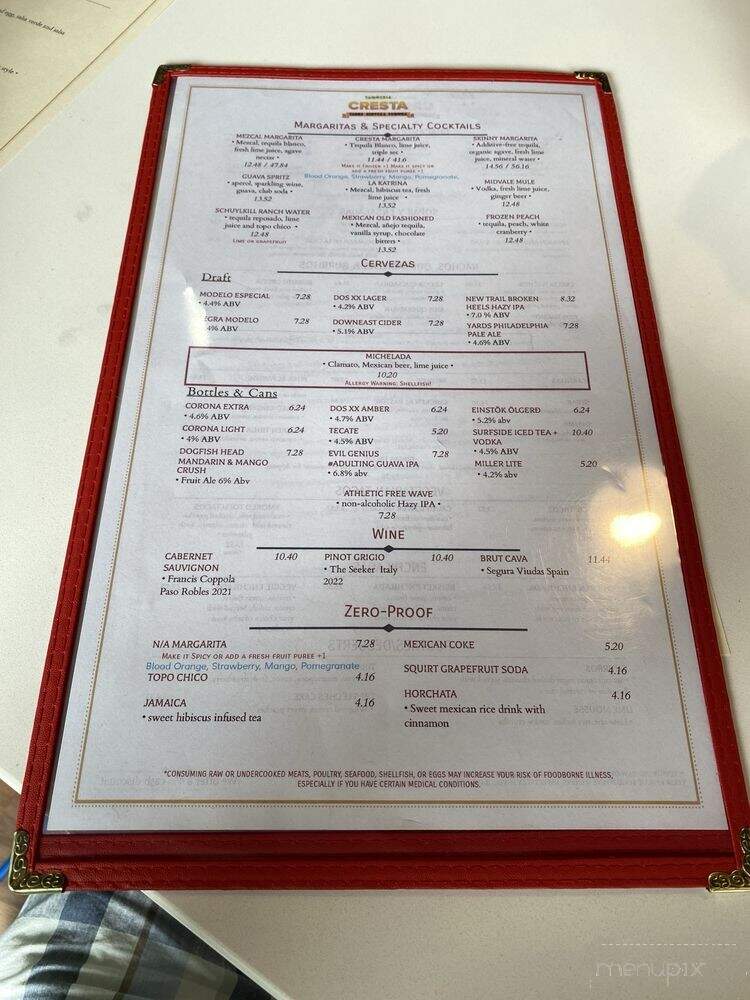 Taqueria Cresta - Philadelphia, PA menu_pic