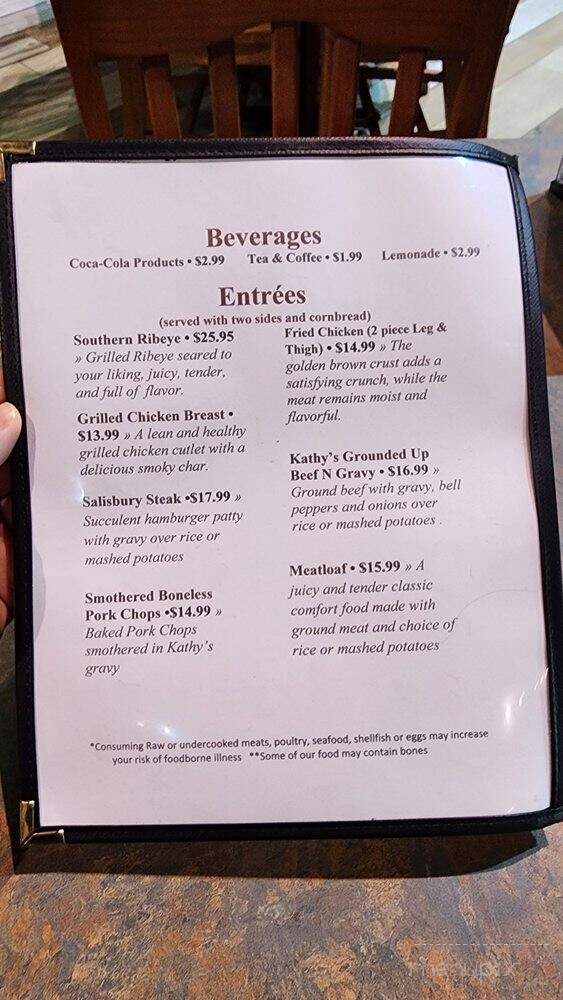 Hattie's Restaurant - Foley, AL menu_pic