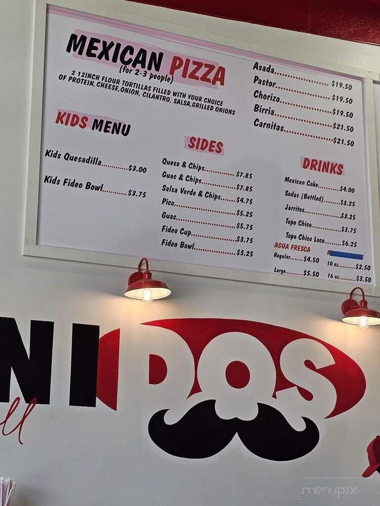 Dos Tacos - Katy, TX menu_pic