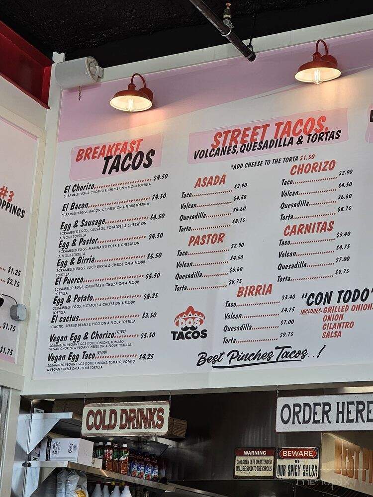 Dos Tacos - Katy, TX menu_pic