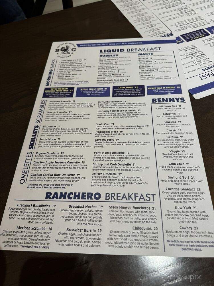 The Breakfast Club - Lafayette, CA menu_pic