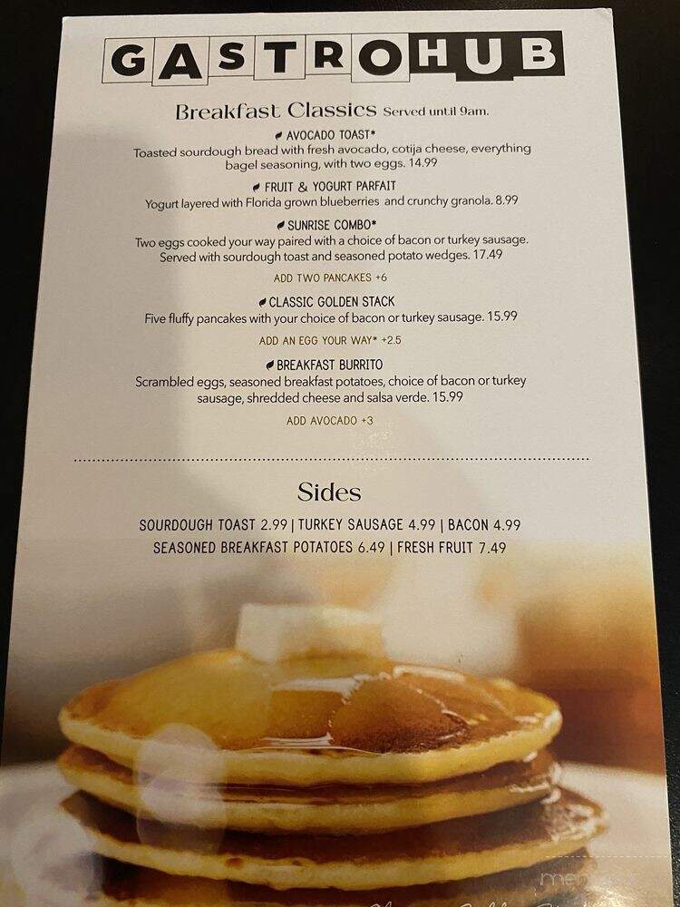 Gastrohub - Orlando, FL menu_pic