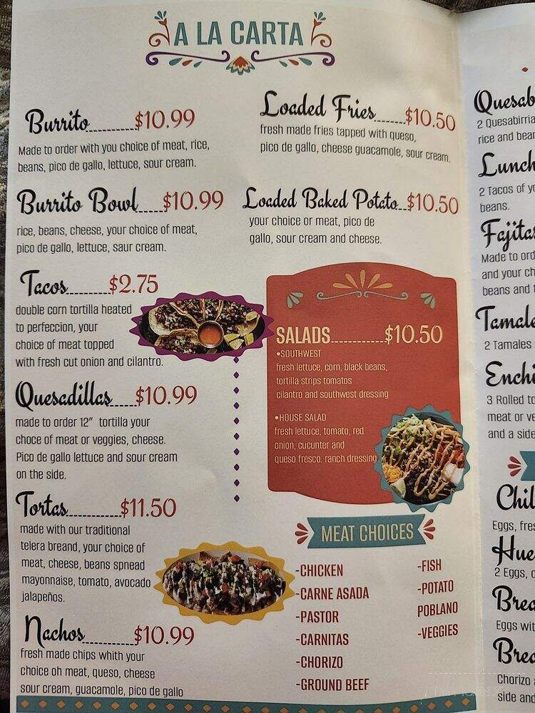 Calixto Mexican Grill - Livonia, MI menu_pic