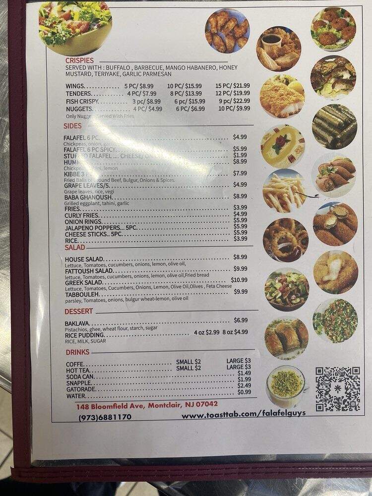 Falafel Guys - Montclair, NJ menu_pic