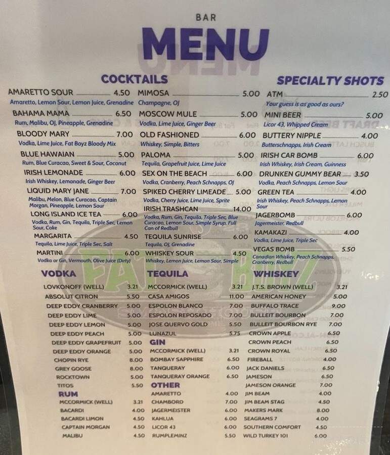 Fat Boyz Smash House - Mountain Home, AR menu_pic