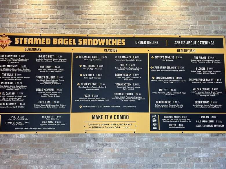 Sully's Steamers - Greenville, SC menu_pic