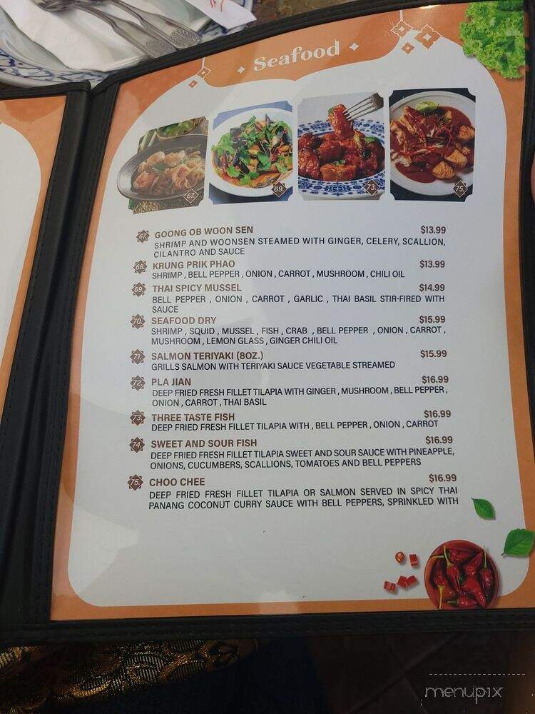 Taste of Siam - Tehachapi, CA menu_pic