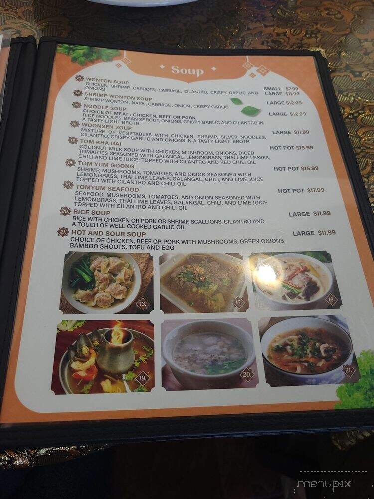 Taste of Siam - Tehachapi, CA menu_pic