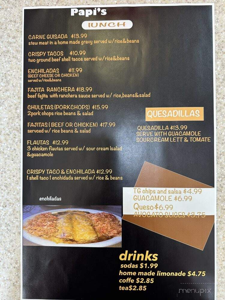 Papi's Tacos - Destin, FL menu_pic