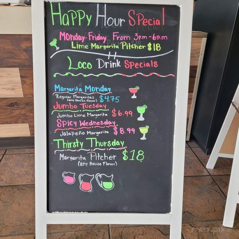 Los Amigos Locos - Parma Heights, OH menu_pic