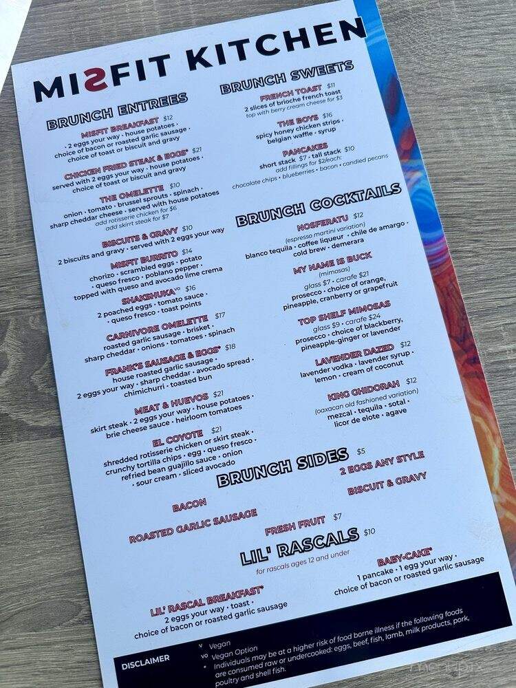 Misfit Kitchen - Tulsa, OK menu_pic