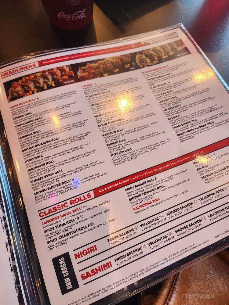 Rock N Roll Sushi - Fayetteville, AR menu_pic