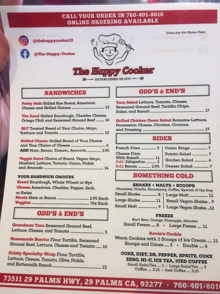 The Happy Cooker - Twentynine Palms, CA menu_pic
