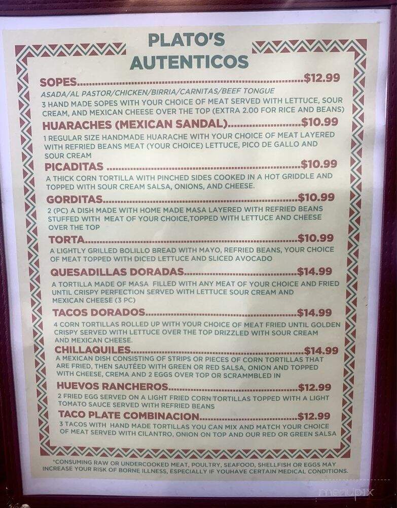 Dona Marinas - East Wenatchee, WA menu_pic