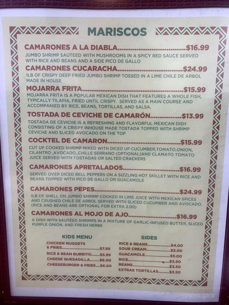 Dona Marinas - East Wenatchee, WA menu_pic