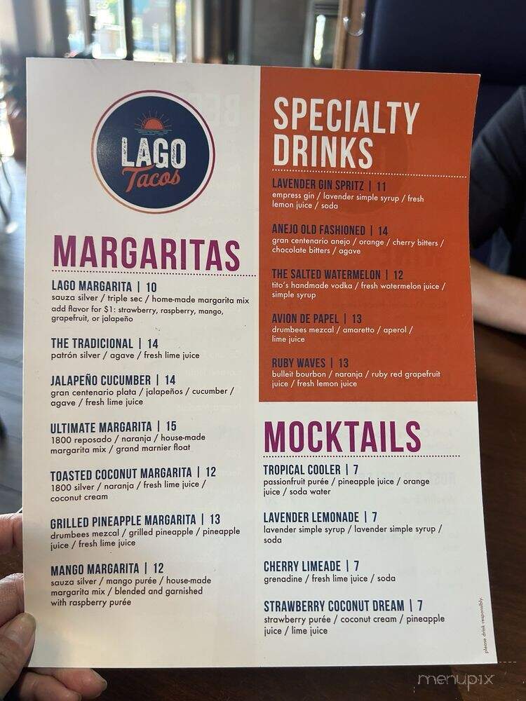 Lago Tacos - Plymouth, MN menu_pic