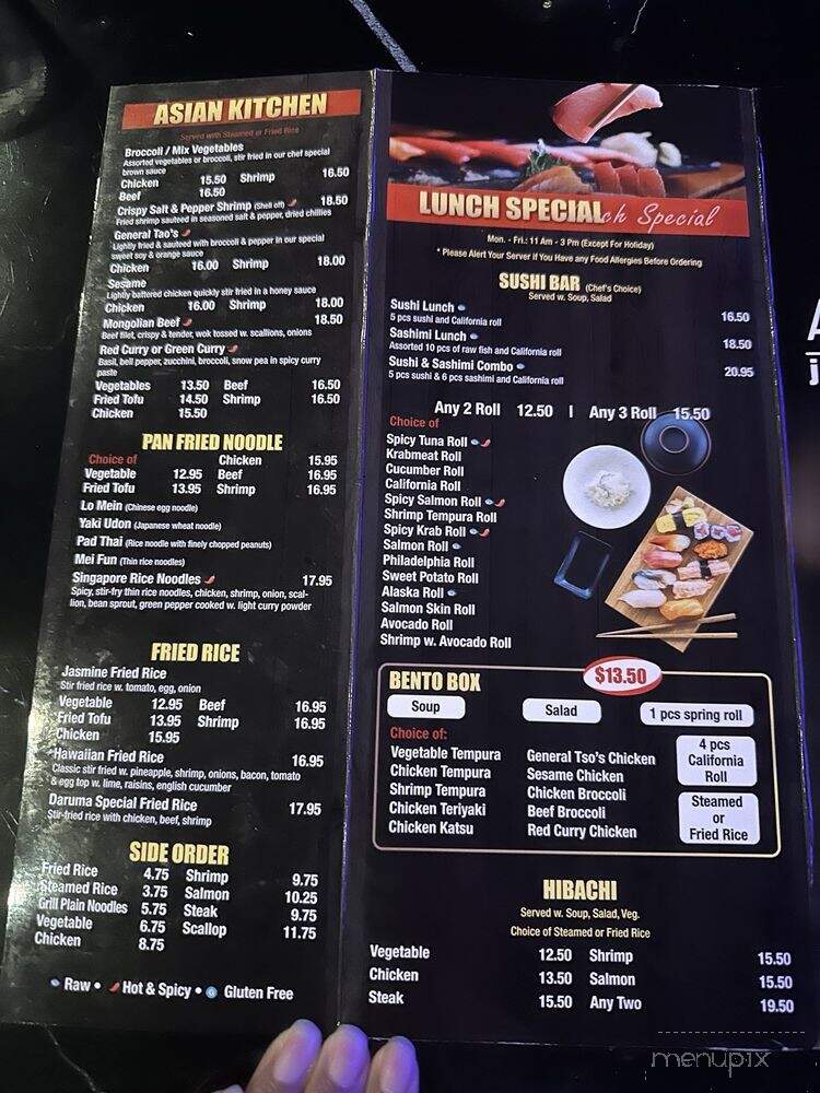 Daruma Asian Cuisine Japanese Steakhouse - St. Augustine, FL menu_pic