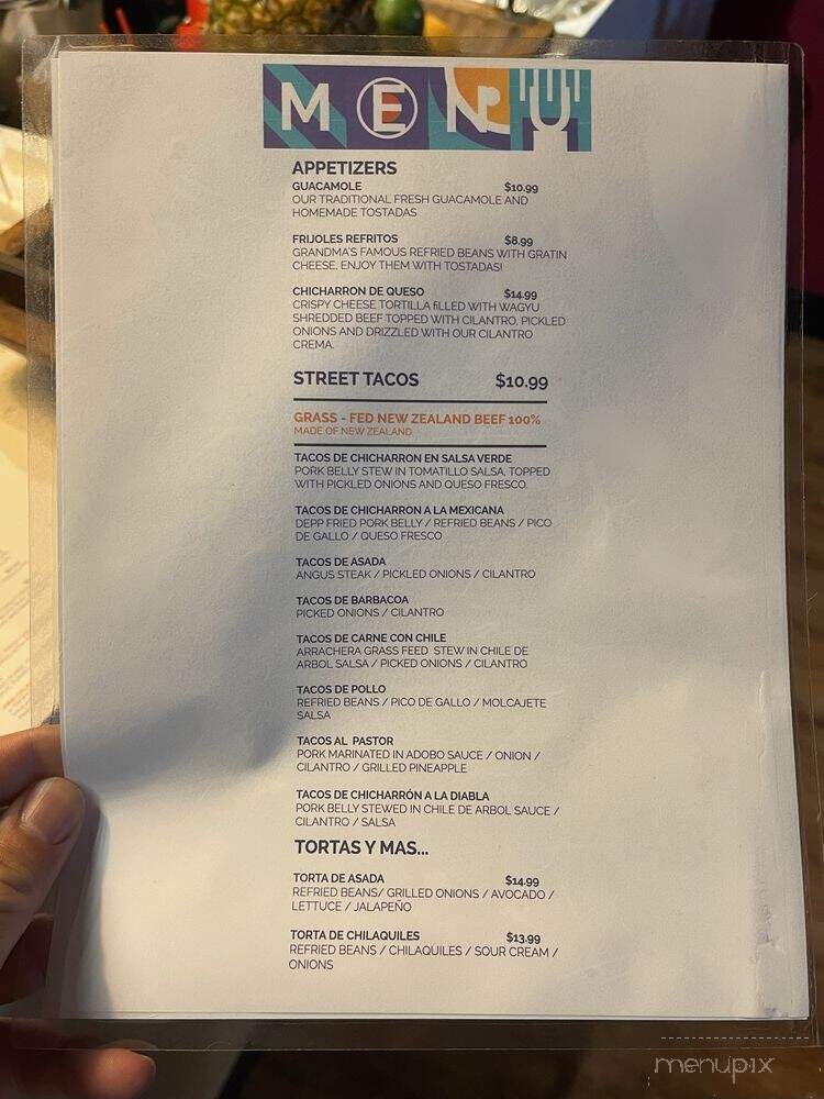 La Isabella - Tacoma, WA menu_pic