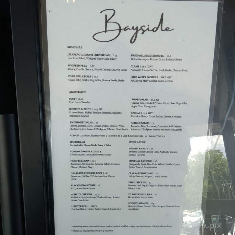 Bayside Kraft Kitchen - Crystal River, FL menu_pic