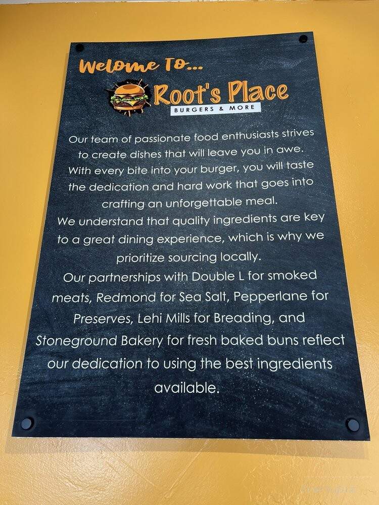 Root's Place Burgers & More - American Fork, UT menu_pic