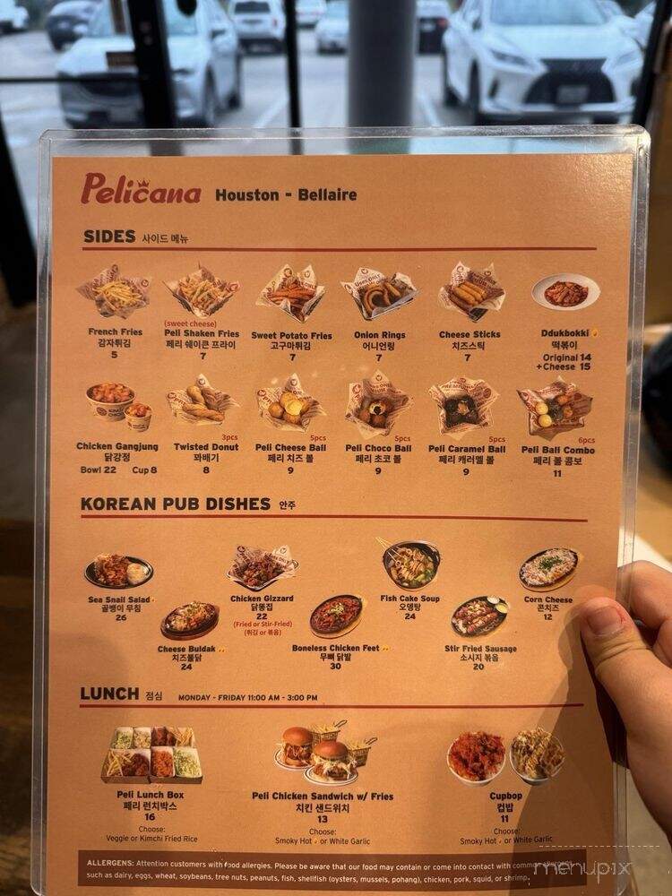 Pelicana Chicken - Houston, TX menu_pic