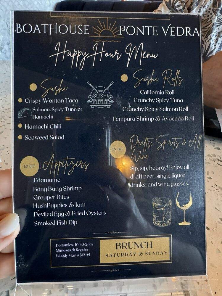 The Boat House - Ponte Vedra Beach, FL menu_pic